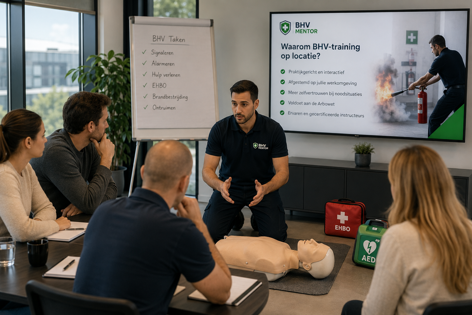 BHV-training voor medewerkers op locatie