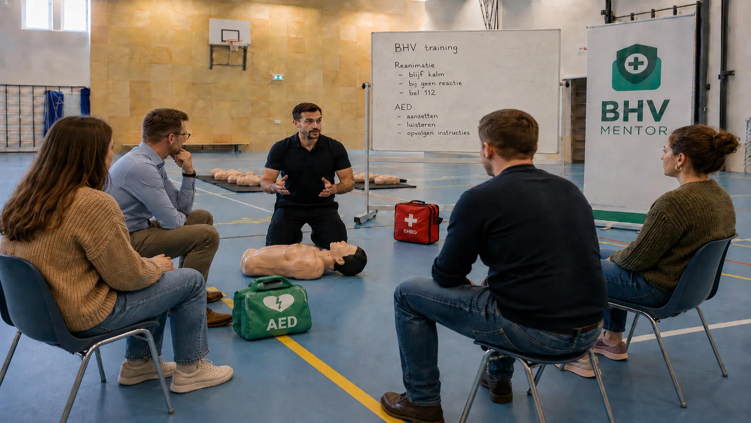 Praktijkgerichte fysieke BHV-training van BHV Mentor